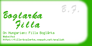 boglarka filla business card